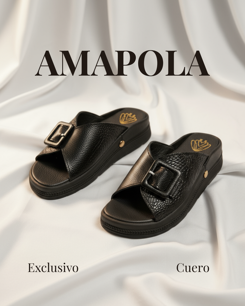 AMAPOLA SANDALIA EN CUERO