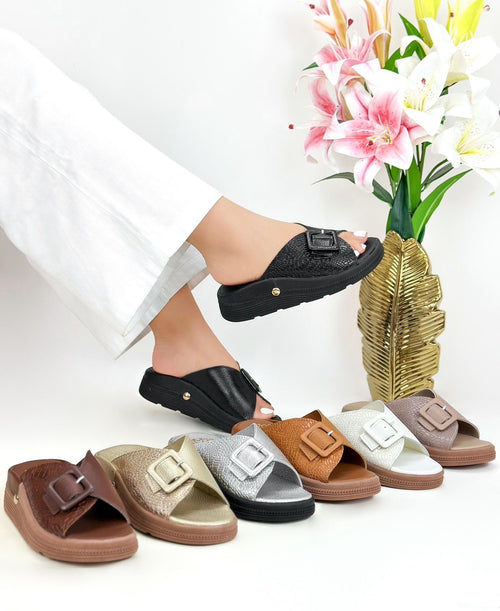 SANDALIAS AMAPOLA EN CUERO